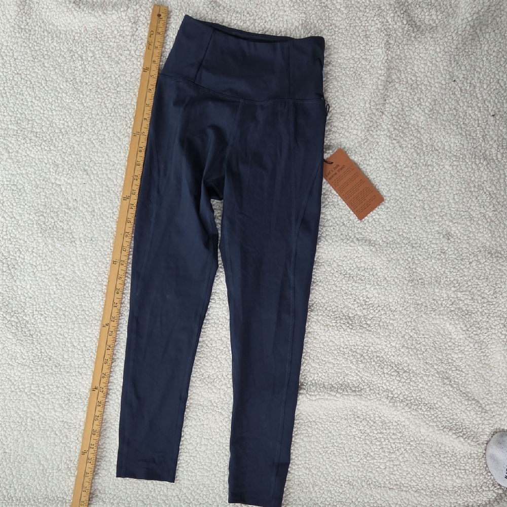Girlfriend Collective New Navy Blue Leggings XS Stylish navy blue